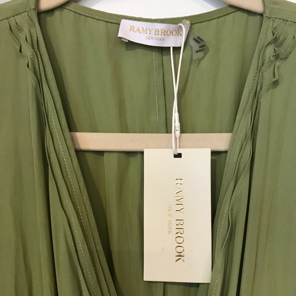 NEW Ramy Brook Women Melanie V Neck Embellished Mini Dress SZ XS - Picture 10 of 13